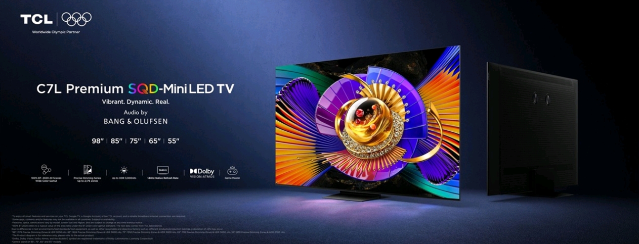 TCL представя в Европа C7L SQD-Mini LED серията телевизори: Ярко, динамично и реалистично забавление за ежедневието