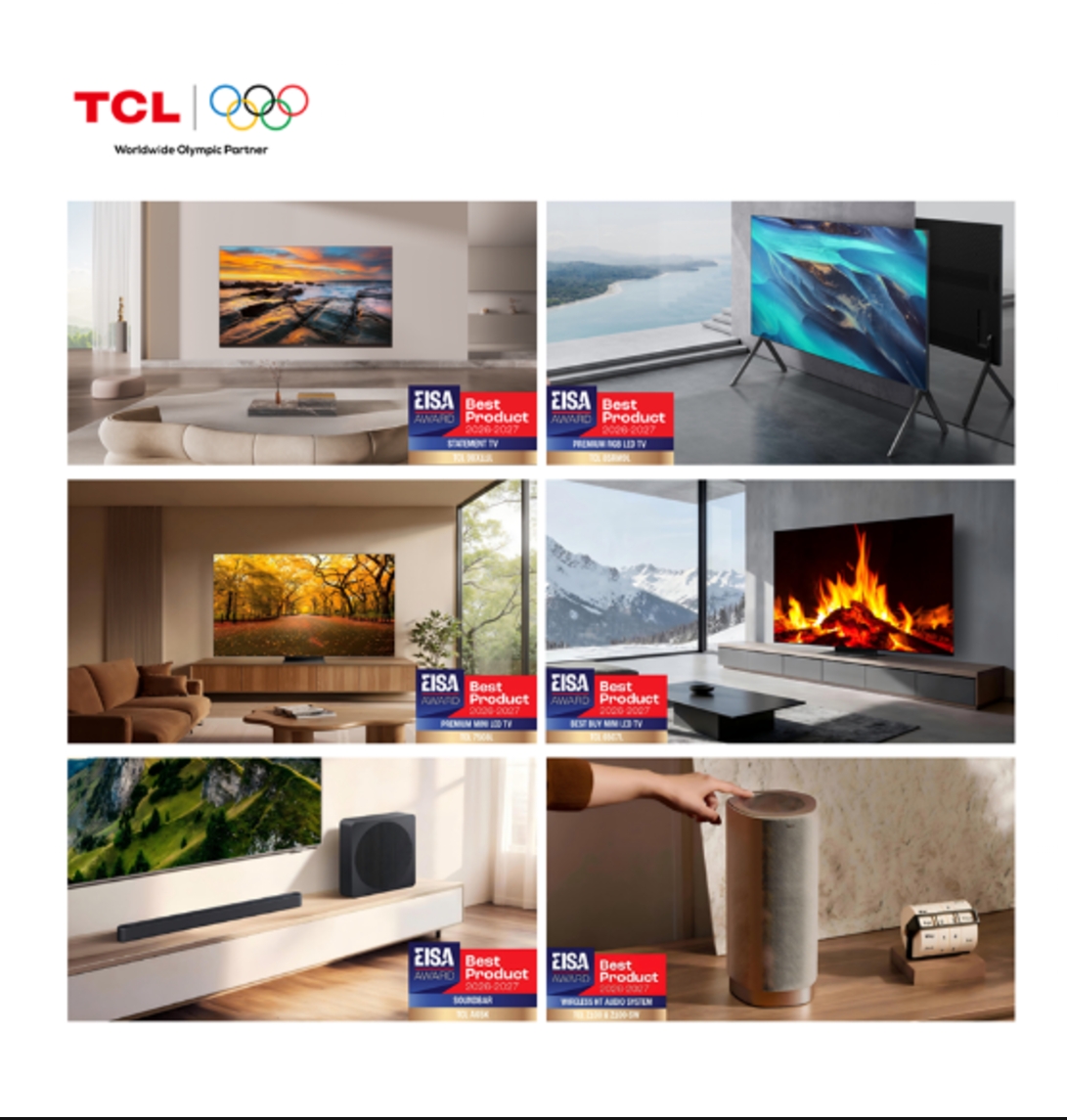 TCL спечели 6 награди EISA, затвърждавайки лидерството си при премиум телевизорите и домашното аудио